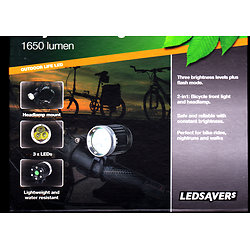 Eclairage avant 1650 LUMEN